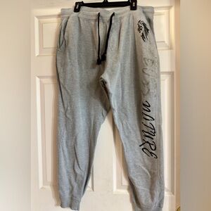 Free Planet Men's‎ Organic Cotton Blend Gray Jogger Pull-On String Pants Size XL